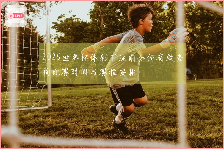 2026世界杯体彩下注前如何有效查询比赛时间与赛程安排