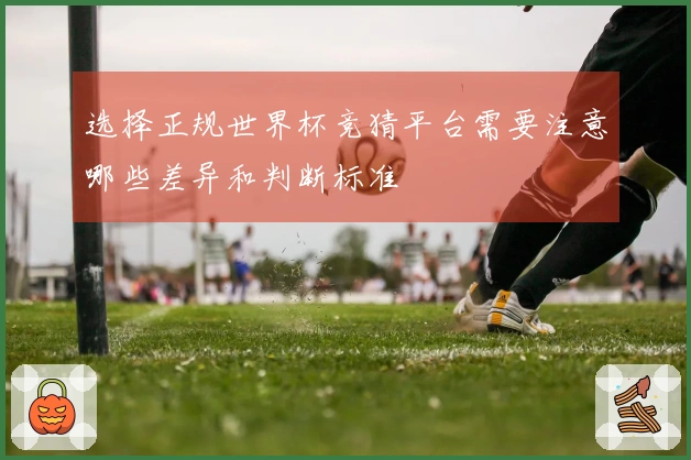 选择正规世界杯竞猜平台需要注意哪些差异和判断标准